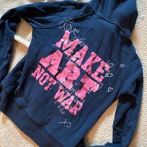 Make Art Not War hoodie